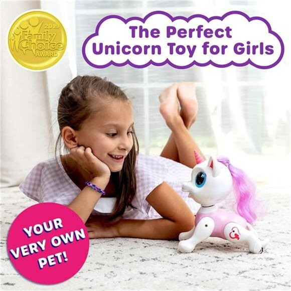 Robo Pets Unicorn Toy for Girls and Boys - Remote Control Robot Toy (Pink) - Picture 3 of 5